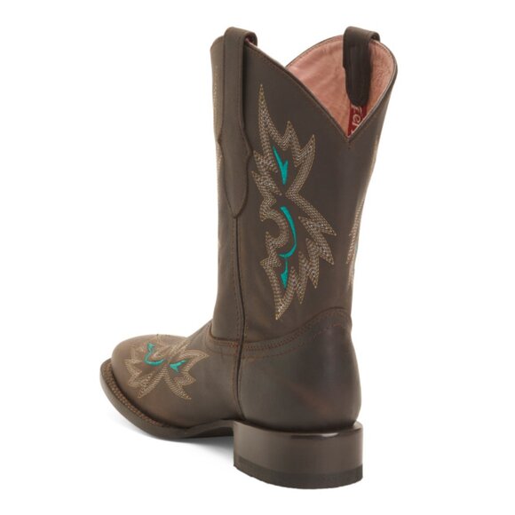 FERRINI Brown Multi Made In Mexico Leather Betsy Western Boots - Picture 2 of 2